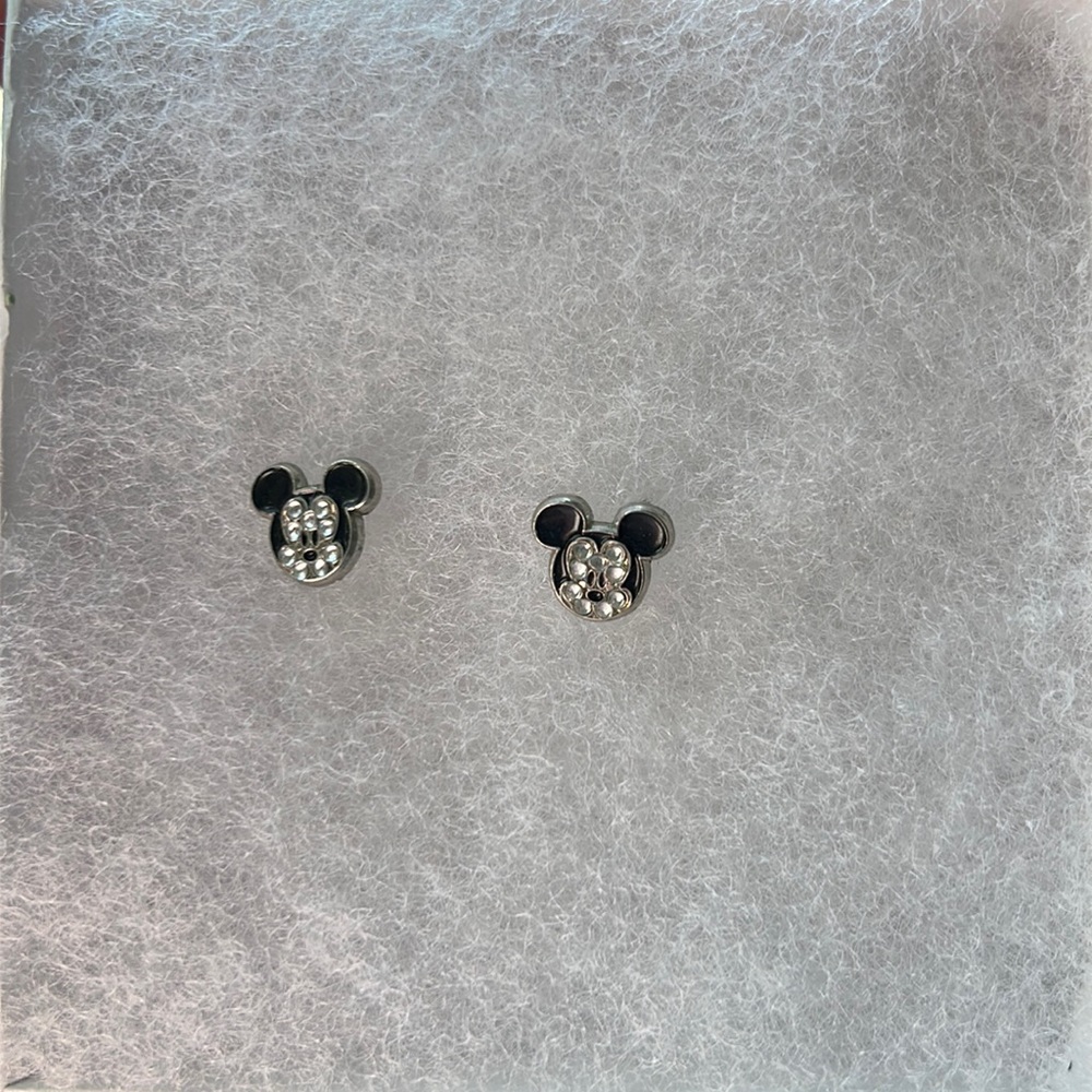 Mickey Mouse Cubic CZ Earrings